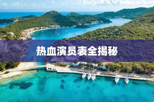 热血演员表全揭秘