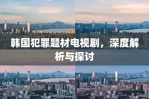 韩国犯罪题材电视剧，深度解析与探讨