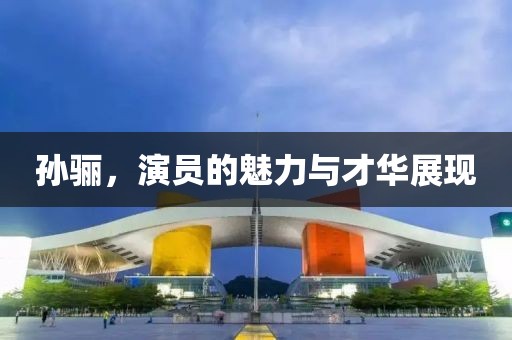 孙骊，演员的魅力与才华展现
