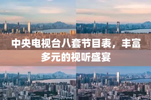 中央电视台八套节目表，丰富多元的视听盛宴