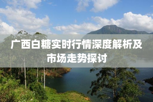 广西白糖实时行情深度解析及市场走势探讨