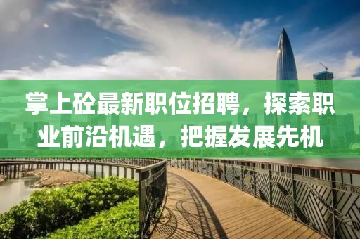 掌上砼最新职位招聘，探索职业前沿机遇，把握发展先机