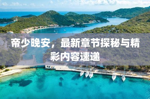 帝少晚安，最新章节探秘与精彩内容速递