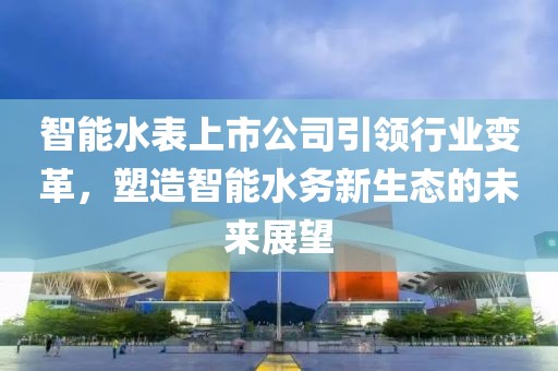 智能水表上市公司引领行业变革，塑造智能水务新生态的未来展望