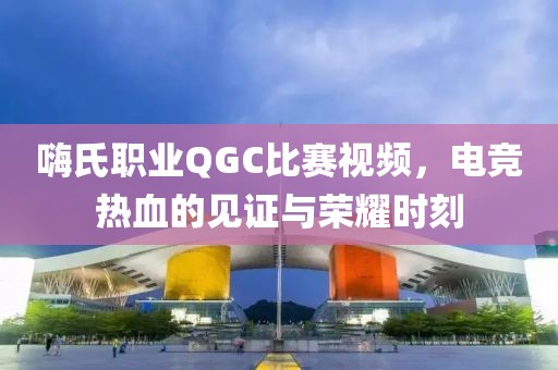 嗨氏职业QGC比赛视频，电竞热血的见证与荣耀时刻