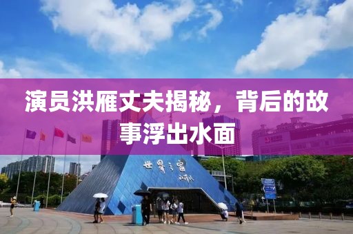 演员洪雁丈夫揭秘，背后的故事浮出水面