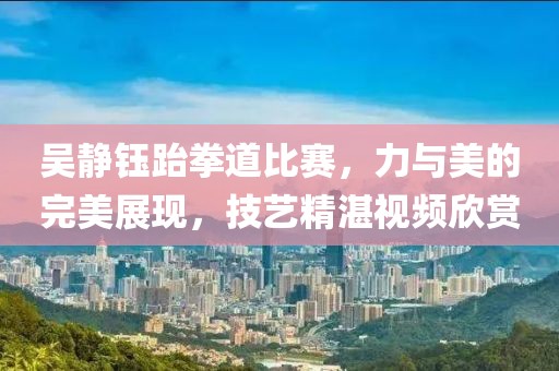 吴静钰跆拳道比赛，力与美的完美展现，技艺精湛视频欣赏