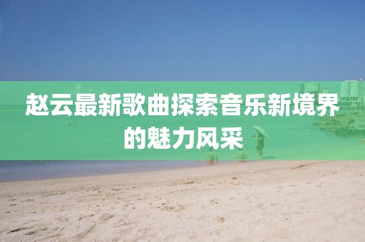 赵云最新歌曲探索音乐新境界的魅力风采