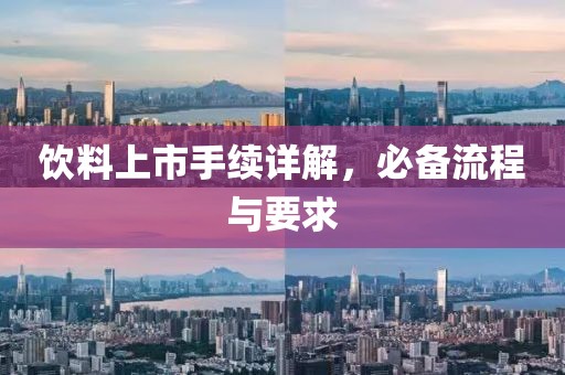 饮料上市手续详解，必备流程与要求