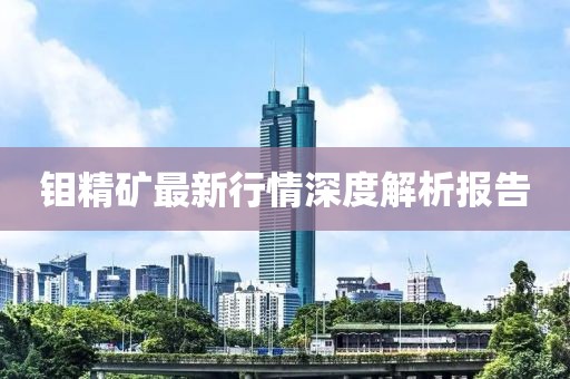 钼精矿最新行情深度解析报告
