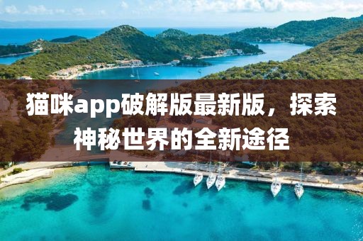 猫咪app破解版最新版，探索神秘世界的全新途径