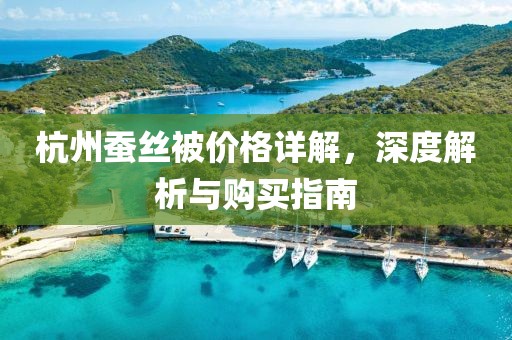 杭州蚕丝被价格详解，深度解析与购买指南