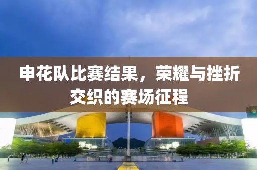 申花队比赛结果，荣耀与挫折交织的赛场征程