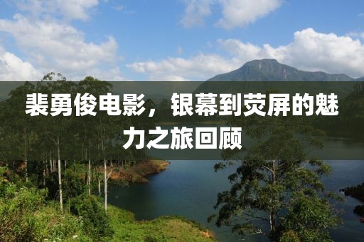 裴勇俊电影，银幕到荧屏的魅力之旅回顾
