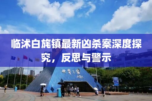 临沭白旄镇最新凶杀案深度探究，反思与警示