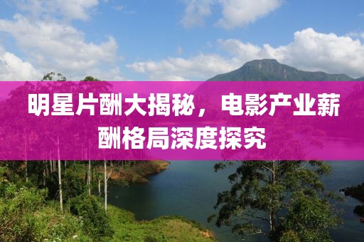 明星片酬大揭秘，电影产业薪酬格局深度探究