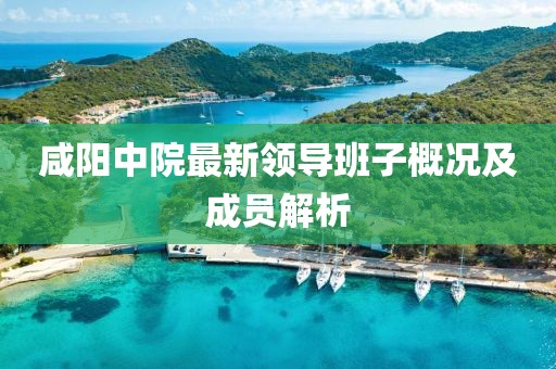 咸阳中院最新领导班子概况及成员解析