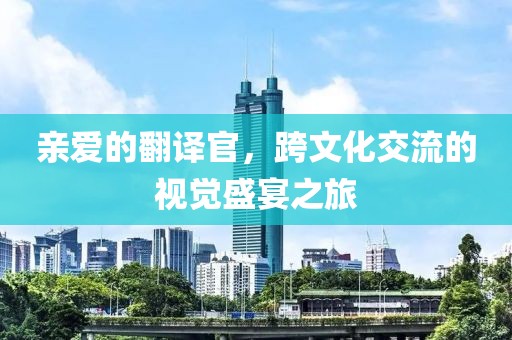 亲爱的翻译官，跨文化交流的视觉盛宴之旅
