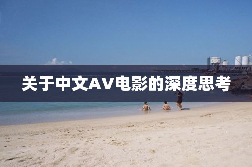关于中文AV电影的深度思考