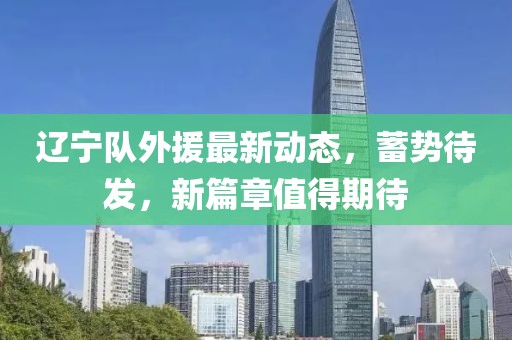 辽宁队外援最新动态，蓄势待发，新篇章值得期待