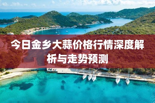今日金乡大蒜价格行情深度解析与走势预测