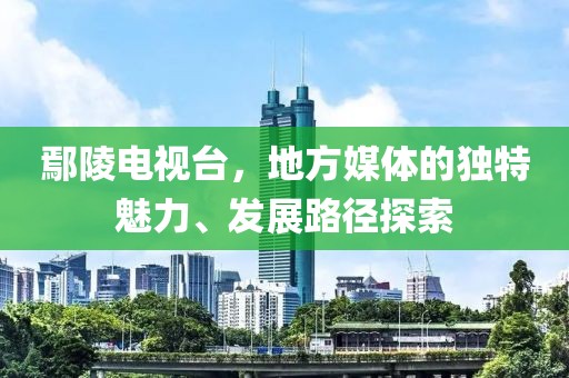 鄢陵电视台，地方媒体的独特魅力、发展路径探索
