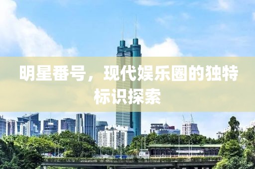 明星番号，现代娱乐圈的独特标识探索