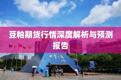 豆粕期货行情深度解析与预测报告