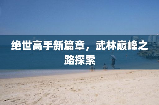 绝世高手新篇章，武林巅峰之路探索