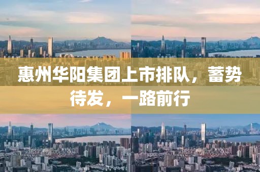 惠州华阳集团上市排队，蓄势待发，一路前行