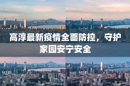 高淳最新疫情全面防控，守护家园安宁安全