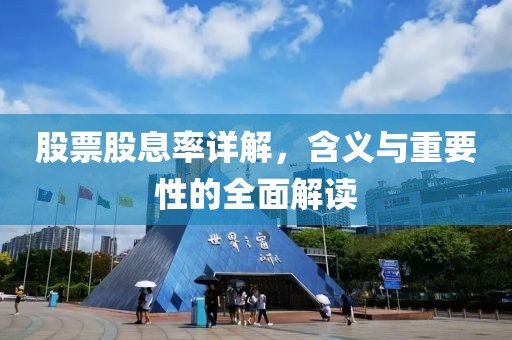 股票股息率详解，含义与重要性的全面解读