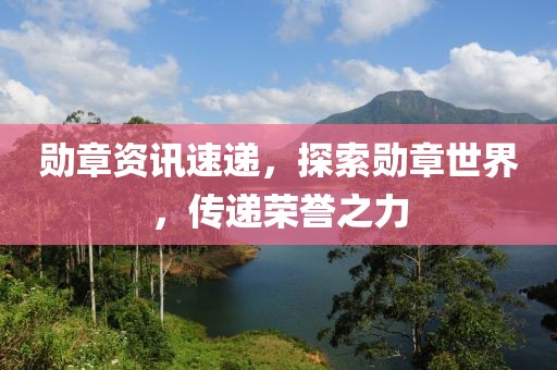 勋章资讯速递，探索勋章世界，传递荣誉之力