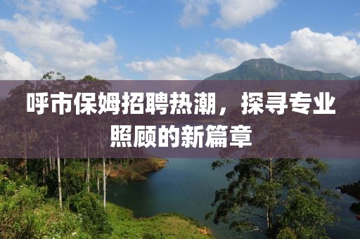 呼市保姆招聘热潮，探寻专业照顾的新篇章