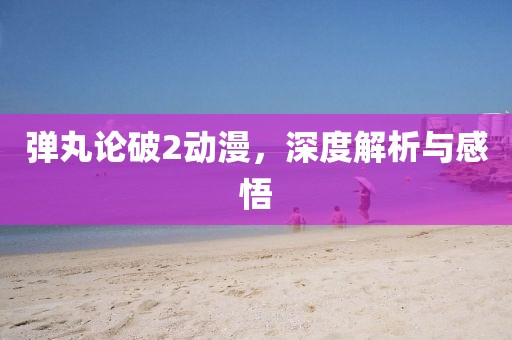 弹丸论破2动漫，深度解析与感悟
