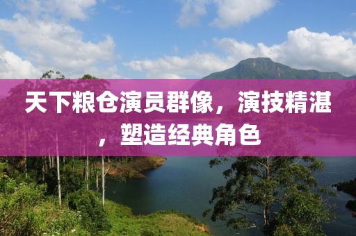 天下粮仓演员群像，演技精湛，塑造经典角色