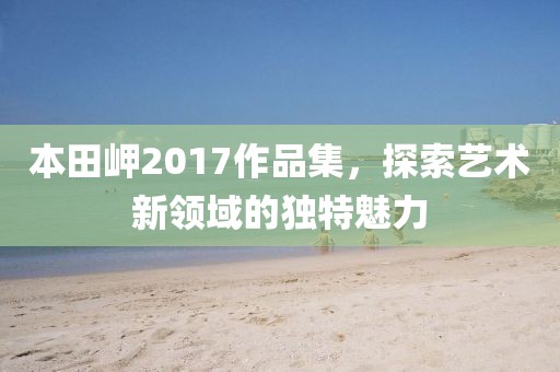 本田岬2017作品集，探索艺术新领域的独特魅力
