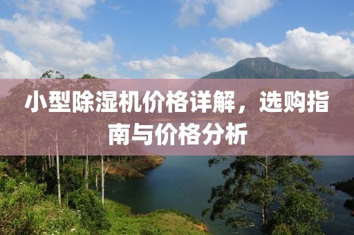 小型除湿机价格详解，选购指南与价格分析