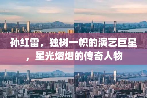孙红雷，独树一帜的演艺巨星，星光熠熠的传奇人物