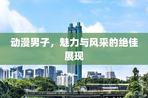 动漫男子，魅力与风采的绝佳展现