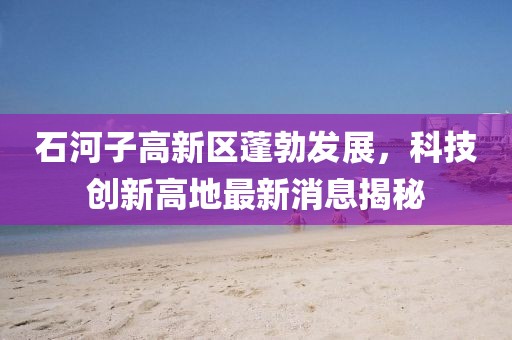 石河子高新区蓬勃发展，科技创新高地最新消息揭秘