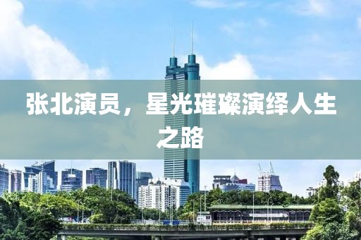 张北演员，星光璀璨演绎人生之路