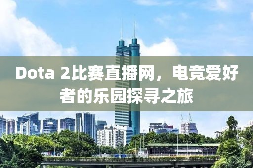 Dota 2比赛直播网，电竞爱好者的乐园探寻之旅
