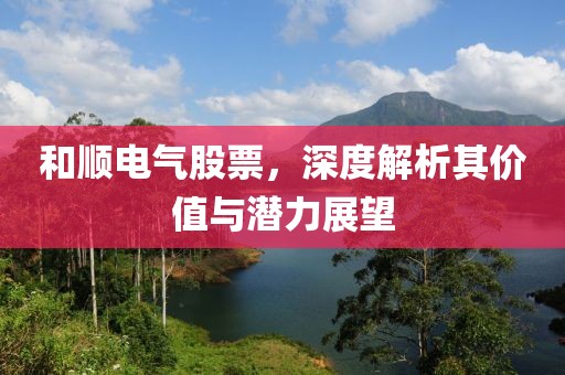 和顺电气股票，深度解析其价值与潜力展望