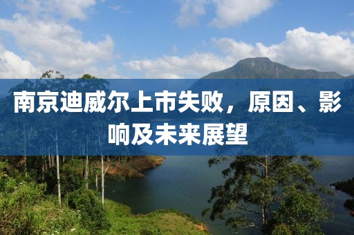 南京迪威尔上市失败，原因、影响及未来展望