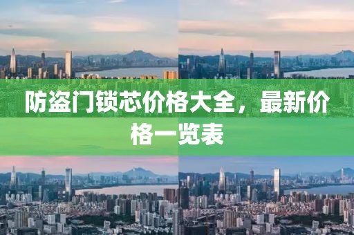 防盗门锁芯价格大全，最新价格一览表