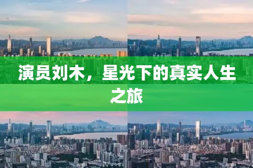演员刘木，星光下的真实人生之旅