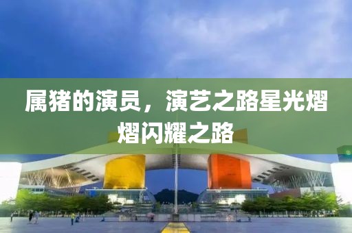 属猪的演员，演艺之路星光熠熠闪耀之路