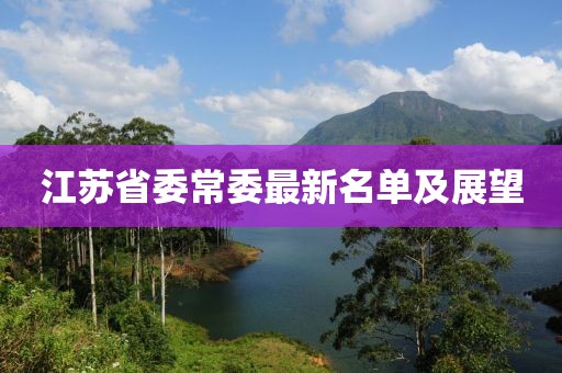 江苏省委常委最新名单及展望