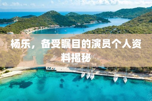 杨乐，备受瞩目的演员个人资料揭秘